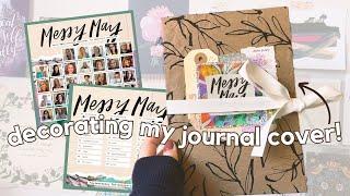 Let’s do a daily art journaling challenge  Prepping my journal for Messy May!