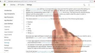 Preferences - Developing Android Apps