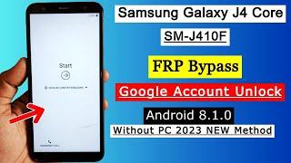 Samsung Galaxy J4 Core FRP Bypass 2023 | Samsung SM-J410F Google Account Remove Without PC