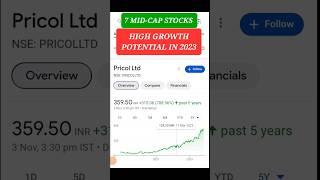 Best mid cap stocks in india 2023  mid cap shares  high growth stocks to buy #midcaps #longterm