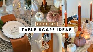 AFFORDABLE & QUICK Holiday Tablescape ideas!