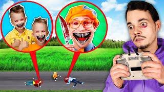 DROHNE überwacht VLAD UND NIKI TÖTET BLIPPI in REAL LIFE um 3 UHR mittags!!