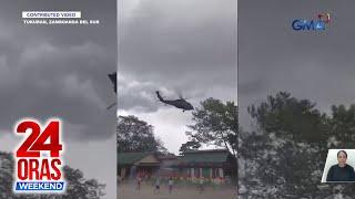 Black Hawk helicopter ng Philippine Air Force, nag-emergency landing malapit sa... | 24 Oras Weekend