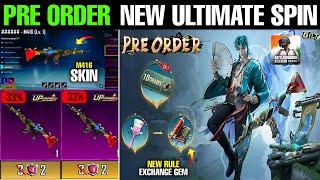 Pre Order New Ultimate Spin In Bgmi | Get Free New M416 Skin In Bgmi | Exchange Gem In Bgmi