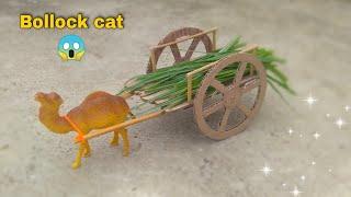 DIY Tractor vs Bullock cart science project | water tanker tractor |How to Make Bullock Cart