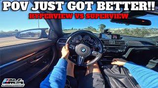 Is This The BEST NEW POV Setting?! GoPro Hero 11 Superview vs Hyperview in BMW M4 Competition F82