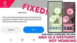 Gestures on Miui 12.5 | Gestures restriction warning fixed! (Tutorial follow up)