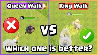 King Walk VS Queen Walk | Clash of Clans