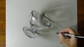 3D Art - Drawing of a Dessert Glass