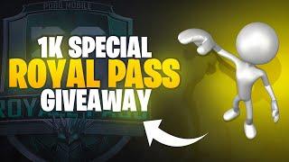 1k special Royal Pass Giveaway | upto 15x | ItWasntME Gaming