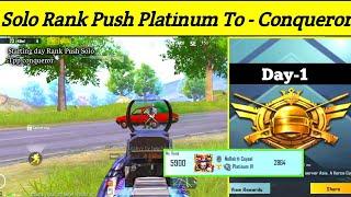 Day-1 Solo Tpp Rank Push Platinum To Conqueror season-17 Pubg Mobile