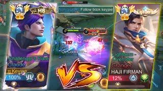 CLAUDE TIKTOK vs PRO GRANGER ‼️ FULL GAMEPLAY ADU MEKANIK (no cut) - Mobile Legends