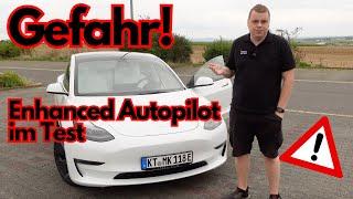 Beinahe UNFALL! -- Ich teste den Enhanced Autopilot von Tesla - jedenfalls wenn es klappt...