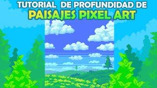 COMO DIBUJAR PAISAJES PIXEL ART: profundidad básica.