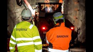 Sandvik and DSI Group  providing safe and efficient ground support to Implenia Sverige AB