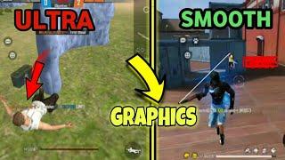 Smooth Graphic vs Ultra Graphic  Free Fire WHICH IS BEST FOR  LOW END DEVICE LAG OR NO LAG ?