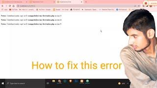 How to Fix undefined index error |Saadullahsultan