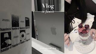 [vlog] 워니의 일상 브이로그˚︎₊⁎ 송리단길 체리파르페 아이맥 언박싱 아워유스 촬영 천호 신상 와인바 인하대 맛집 뿌수기