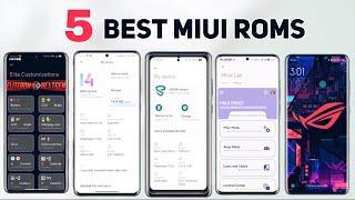 These 5 MIUI MODDED ROMS are Great? Most CUSTOMIZATION?