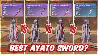 Ayato Kagotsurube Isshin Vs Blackcliff Vs Amenoma Vs Harbinger Of Dawn | Genshin Impact