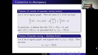 AGT: Positive discrepancy, MaxCut and eigenvalues of graphs