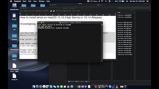 How to install telnet on macOS 10.13 (High Sierra) or 10.14 (Mojave)