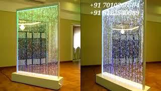 Water Bubble Wall 8122540589 Water Fall Fountain New House Interior Decor Design Hall partitionIndia