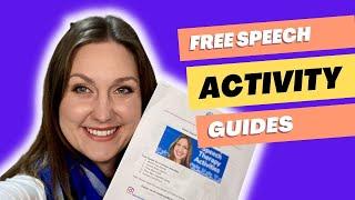 Guide for 5 Speech Activities at Home - FREE