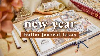 New Year Bullet Journal Ideas • 2024 BuJo Reflections, Mood Board & Vision Board  GIVEAWAY!