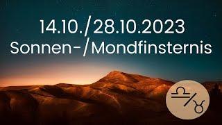 Bedeutende & unerwartete Wendungen ~ Sonnen- & Mondfinsternis ~ Waage/Stier Oktober 2023 ~ Podcast