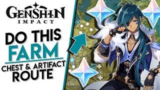 Genshin Impact Farming Guide | FAST Route for Chests & Artifacts | Genshin Impact Guide & Tips