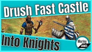 AOE2 Drush Fast Castle Into Knights Build Order Tutorial
