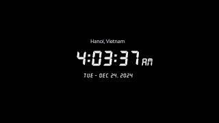  LIVE | Clock / Current time in Hanoi, Vietnam / what time is it now