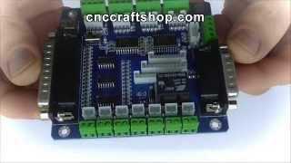 5 Axis CNC Breakout Board Interface Adapter FOR Stepper Motor Driver