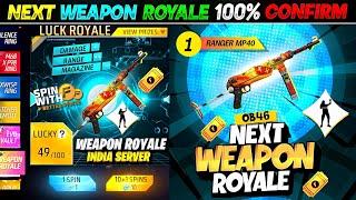 Next Weapon Royale, Cobra Mp40 Return | Free Fire New Event | Ff New Event | New Event Free Fire