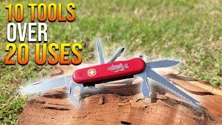 Victorinox Swiss Army Knife - 10 tools over 20 uses