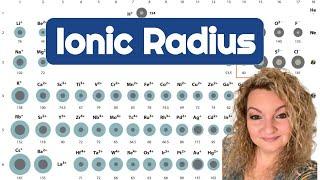 Ionic Radius Trend of the Periodic Table | Metal and Nonmetal Ionic Radii Trend