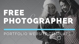 FREE Photographer Portfolio Website Template