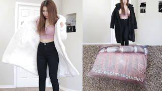 MISSGUIDED TEDDY COAT TRY ON HAUL