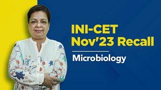 Exam Recall Series (INI-CET Nov '23) -  Microbiology