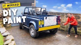 I PAINTED THE CROSS MEMBER ON MY LAND ROVER DEFENDER!