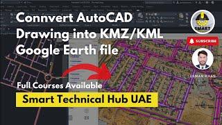 How to convert AutoCAD Drawing into KMZ/KML Google Earth file via Civil 3D - 2024