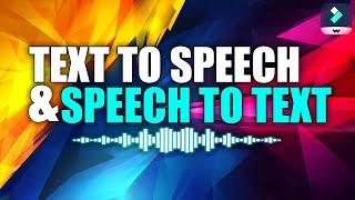 How to Convert TEXT to SPEECH! (Filmora 11 Tutorial)