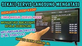 TV LCD Sharp error kedip-kedip, driver backlight TPS61197