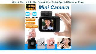 Mini Camera With Screen HD 1080p With Flash Lamp And Battery Dock Portable Retro Ultra Compact