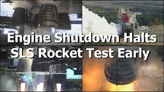 First Full Test Of SLS Booster Fails as Engines Trigger Emergency Shutdown.