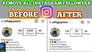 How to Remove all Followers in Instagram by One Click | Delete All instagram Followers at Once