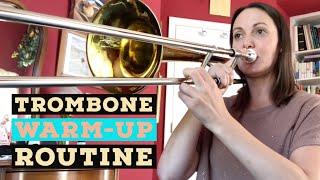 TROMBONE WARM-UP ROUTINE // PLAY-ALONG // Long Tones, Range Extension, Articulations and Flexibility