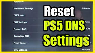 How to Reset DNS Settings on PS5 & Fix internet issues (Fast Tutorial)