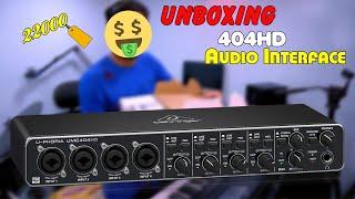UNBOXINGUMC 404HD AUDIO INTERFACE | best audio interface under 25000 Rs